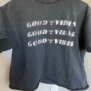 Good vibes brandy crop top